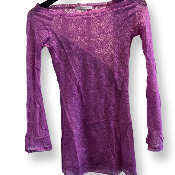 NEVER WORN BRAND NEW! Victoria Secret lace shirt dress lingerie - Picture 1 of 4